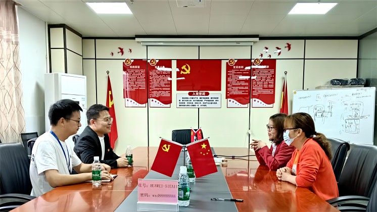 炬神電子黨支部赴萬信達、郴糧機開展黨建交流活動